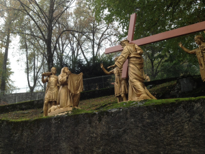 Sixth Station of the Cross at Lourdes, Veronica wipes the Face of Jesus